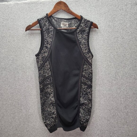 Athleta Tops - Athleta Womens Sleeveless Black Top With Floral Print Design M